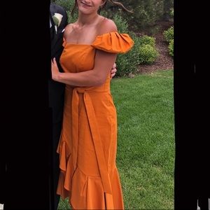 Antonio Melani Burnt Orange Formal Dress